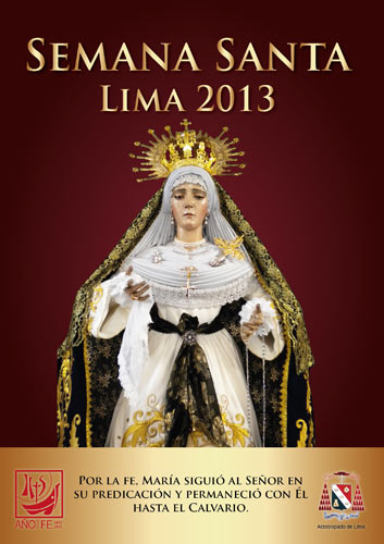 Cartel Oficial Arzobispado de Lima 2013